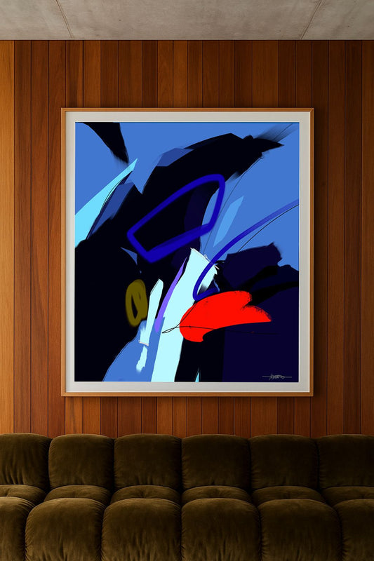 PRINT AZUL COM PRETO